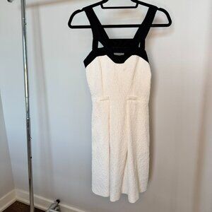 Cynthia Steffe Black & White Textured Sleeveless Dress